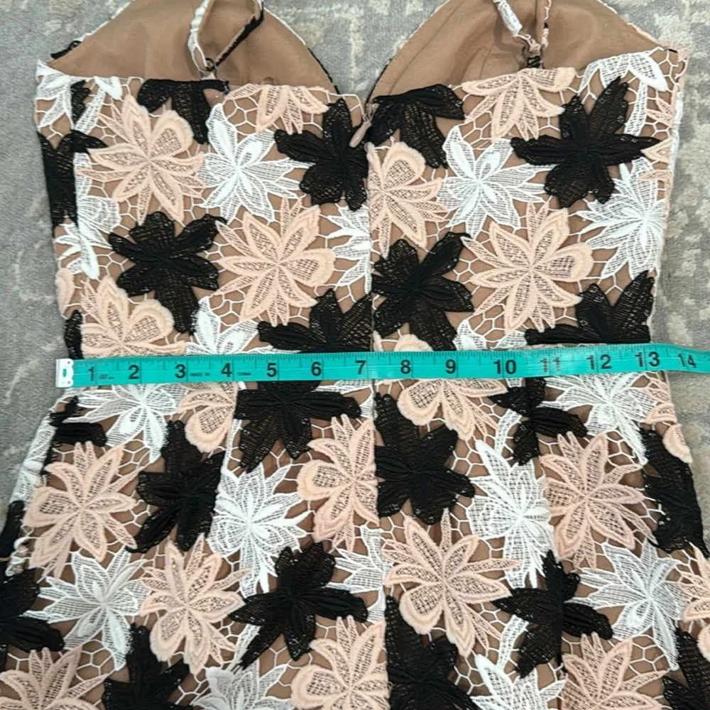 Dress the Population Chantal Floral Multihue Lace Party Dress​​​​​​​ Size XS NWT - Picture 14 of 14